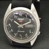 SEIKO 5 AUTOMATIC JAPAN MENS VINTAGE ARABIC BLACK COLOR DIAL WATCH a701430-5 R206b-a701430