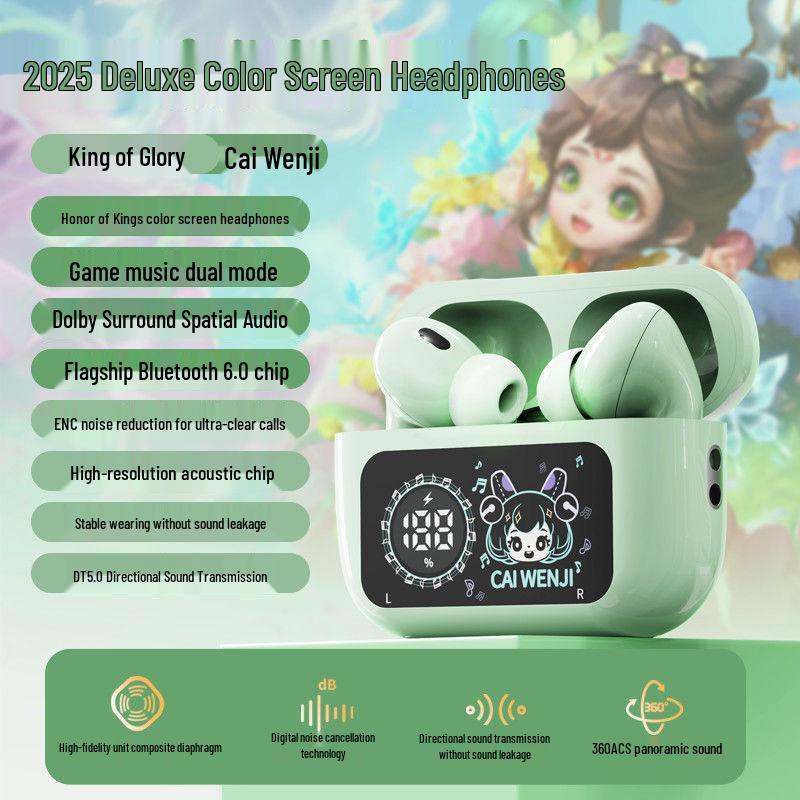 Honor of Kings 656 Wireless In-Ear Bluetooth Headphones: Game Noise Reduction, High Sound Quality, Long Battery Life.