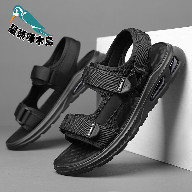 Star-headed Woodpecker Woodpecker Sandals Men's Air Cushion Sole Casual Outer Wear Cool Slippers Men's Tide Sandals