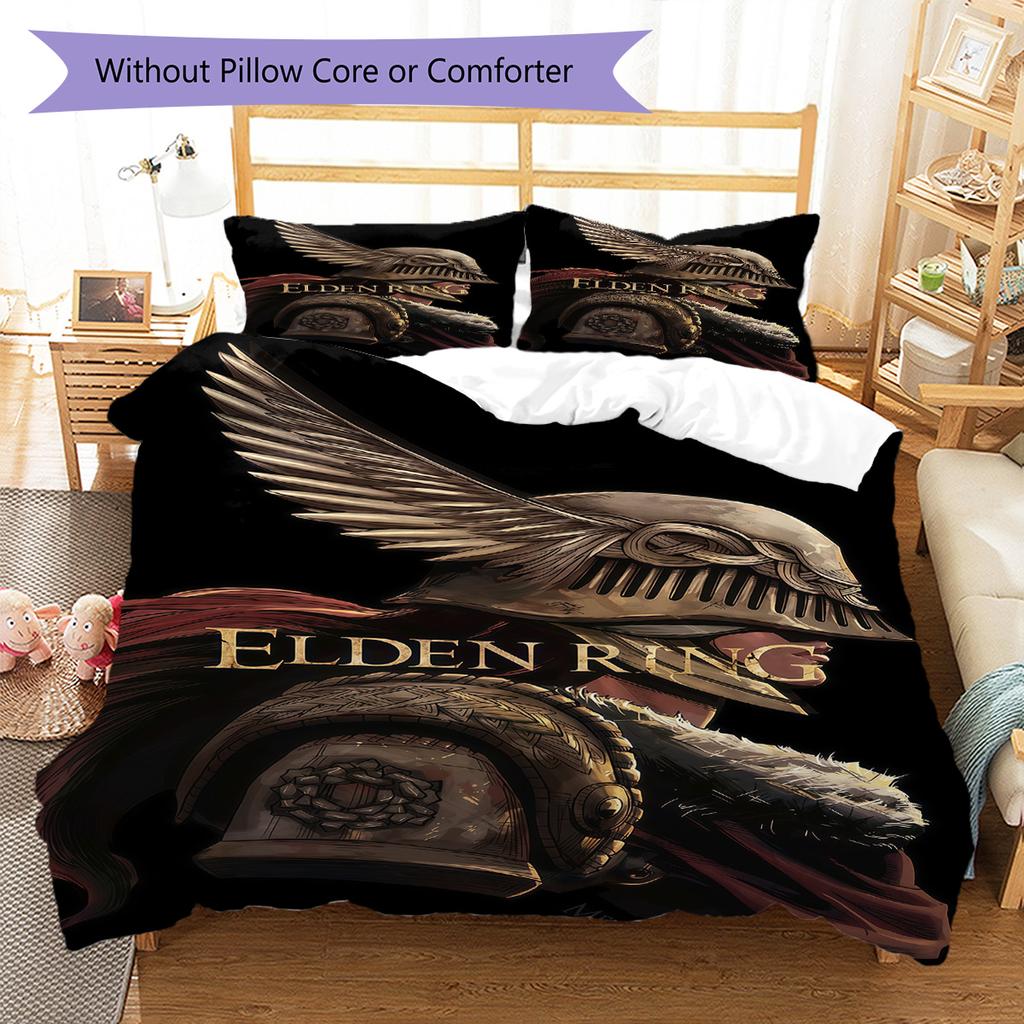 Third-person game Pattern Bedding Quilt Set Quilt Cover Pillowcase Home Decoration Birthday Gift (1 * duvet cover + 2 * pillowcase, without core)