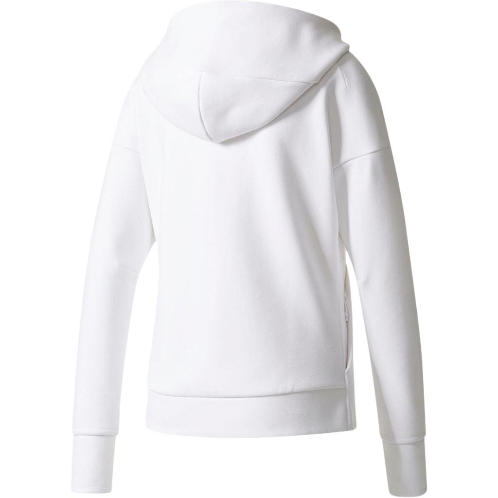 Adidas Zne Hoodie 2 однотонная полосатая спортивная трикотажная куртка женская толстовка с капюшоном белая CE4122