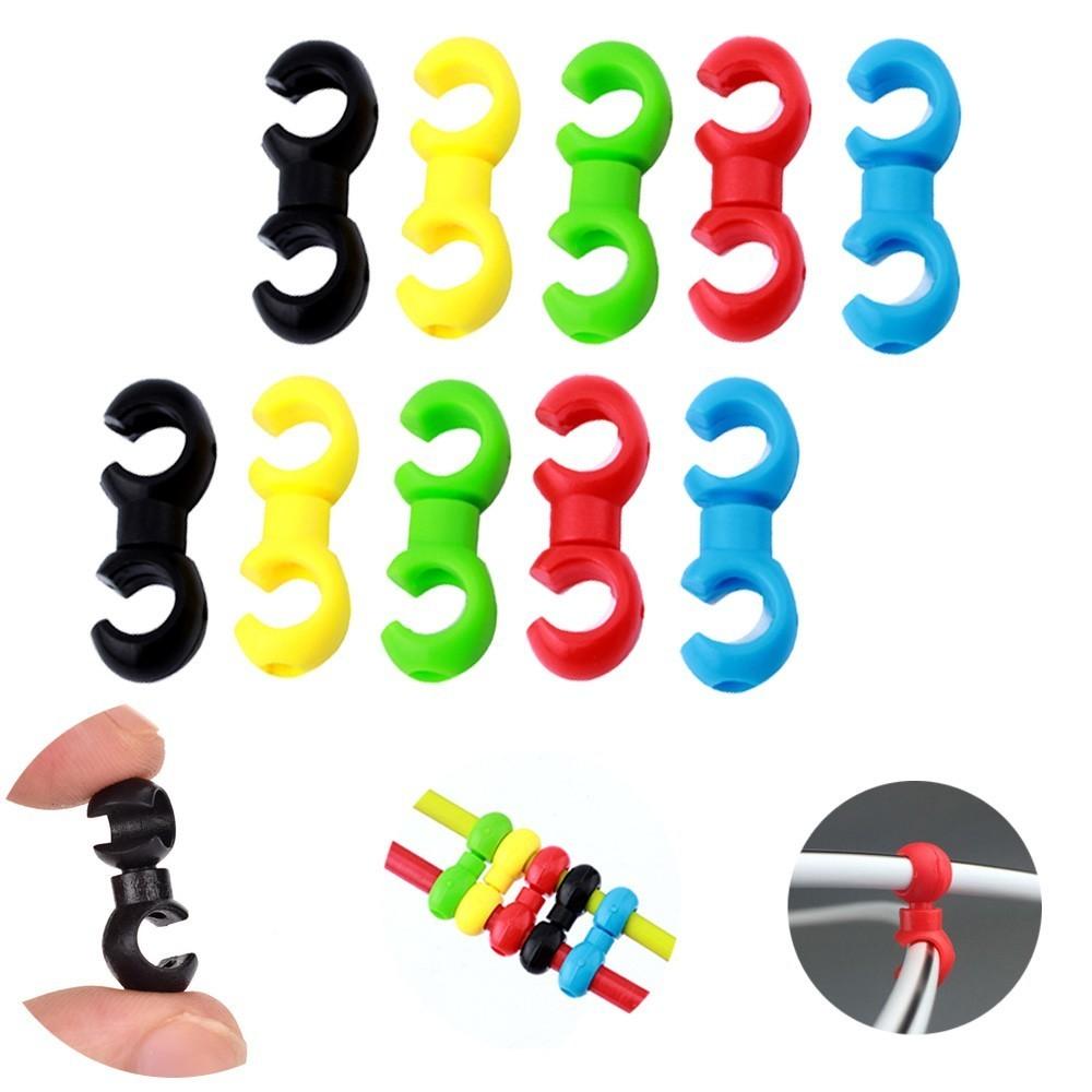 20pcs Bicycle MTB Brake Cable S Style Clips Buckle Hose Guide Bike Cross Line Clip Cycling