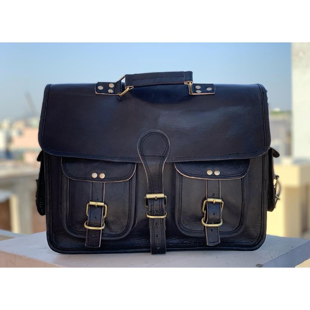 Новая мужская винтажная кожаная сумка для ноутбука БОЛЬШОЙ портфель-мессенджер сумка через плечо