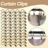 Metal Curtain Rod Clip Rustproof Drapery Rings Hooks Home Bathroom Decorative Curtain Rods Hangers Hanging Photos Hats Clips
