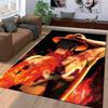 "Fiery Anime Character Scene Printed Carpet for Bedroom Decor" Suitable for use as an anti-slip for living room bedroom sofas