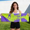 [Polyester cotton sports towel] Wheel skateboard enthusiasts sweat-absorbing sports towel gym cotton towel hand width