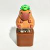 Мультяшная клавиатура Capybara Fidget Keychain со звуком и светом для снятия стресса для детей и взрослых