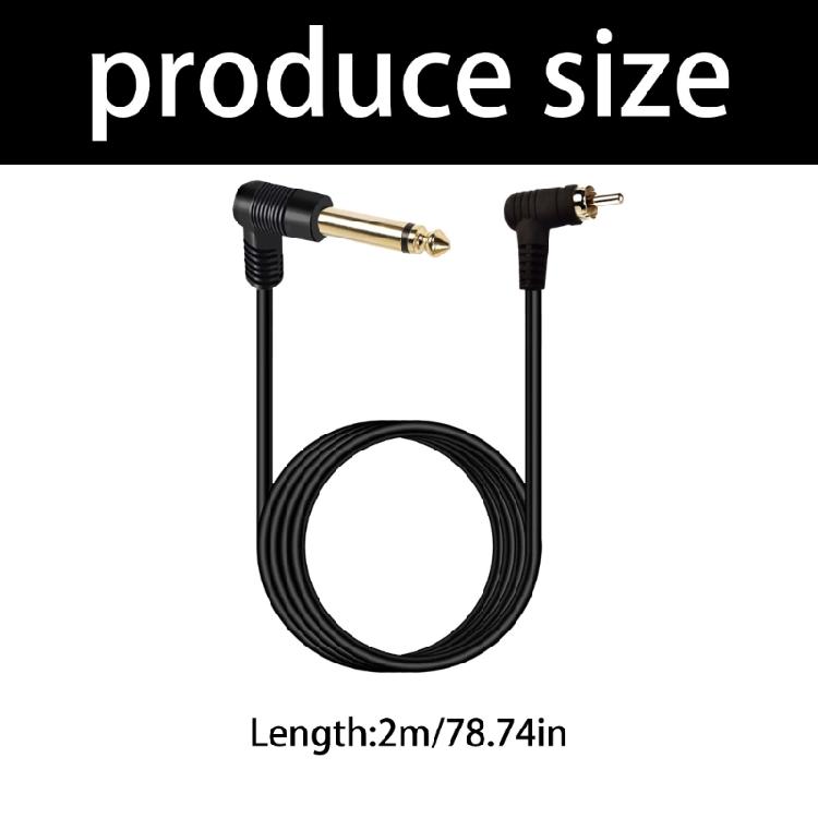 Durability Rcas Male to 6.35mm Cable with Gold Contact for Enhances Audios Quality 1/8 to 1/4 Stereo Cable for Studio