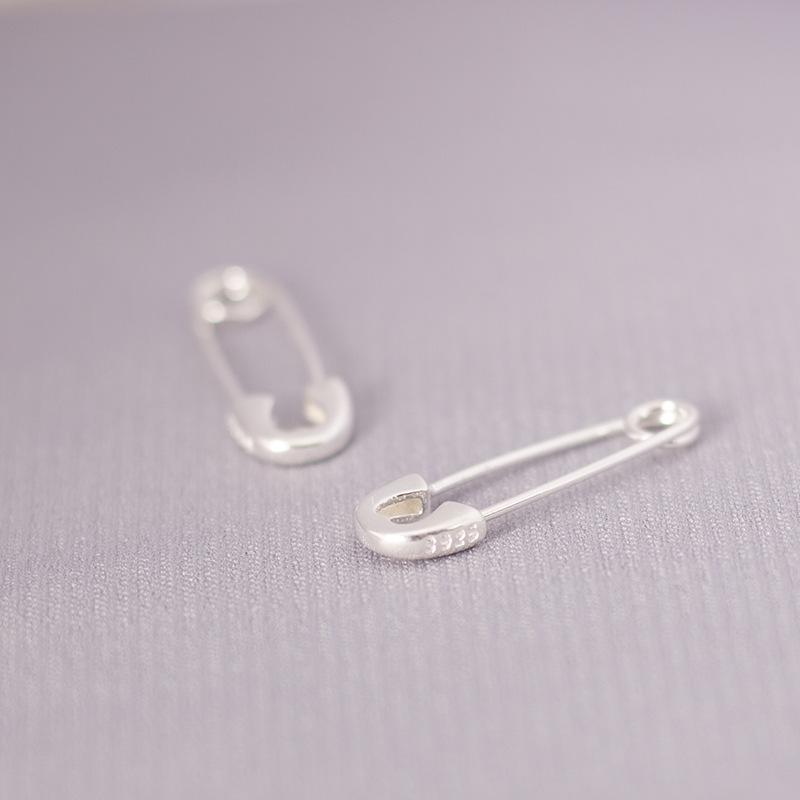 Korean Style S925 Silver Needle Stud Earrings for Women – Minimalist & Personality Design