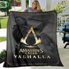 Игровое одеяло Assassin’s Creed Valhalla Мягкое одеяло Спортивное одеяло для гостиной, спальни, дивана-кровати Подарок Покрывало для путешествий, офиса, перерыва на обед
