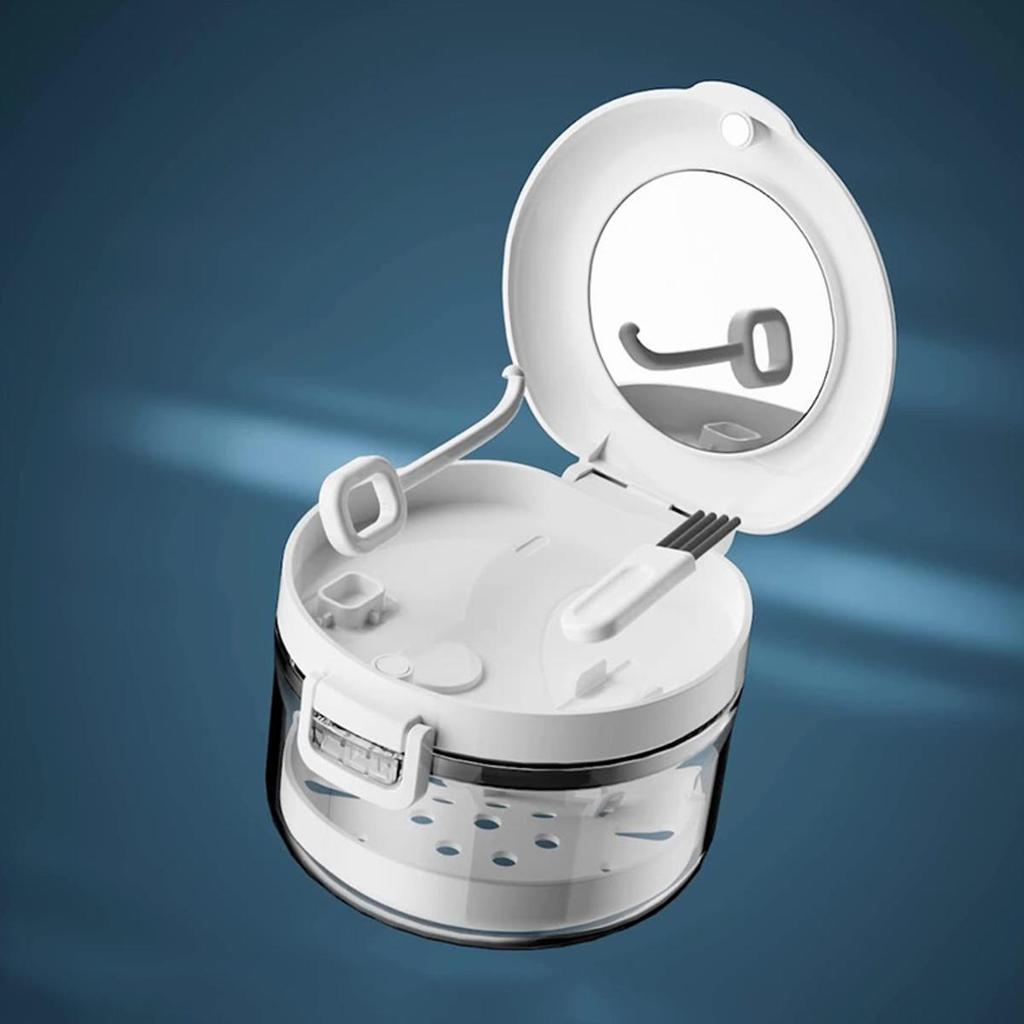 Портативный ортодонтический ретейнер, универсальный невидимый ящик для хранения брекетов, футляр для замачивания искусственных зубов, ванночка для зубных протезов