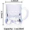 30ml Mini Glass Beer Mugs 1oz Small Shot Glasses Reusable Clear Glass Beer Tasting Glasses For Drinking Beer Whiskey Juice Cups