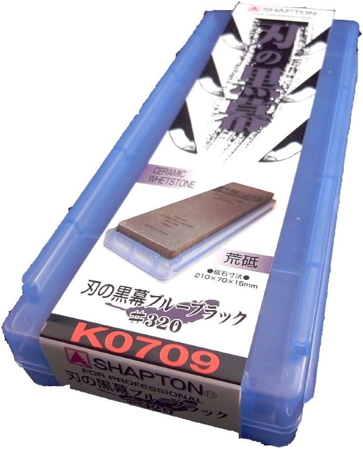 SHAPTON Ha No Kuromaku Ceramic Whetstone (D-set) - Rough & Medium & Fine Grit (#320, #1000, #5000)