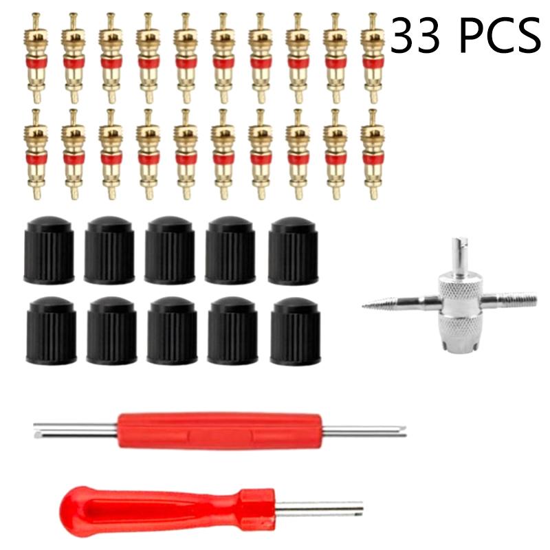 1 Набор Инструменты для снятия сердечника вентиля шины Инструменты для снятия вставки Для колеса автомобиля, велосипеда, мотоцикла Гаечный ключ для сердечника вентиля Отвертка