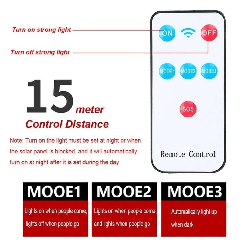 Солнечные уличные фонари, уличная солнечная лампа с 3 режимами освещения, водонепроницаемый датчик движения, охранное освещение для сада, патио, дорожки, двора