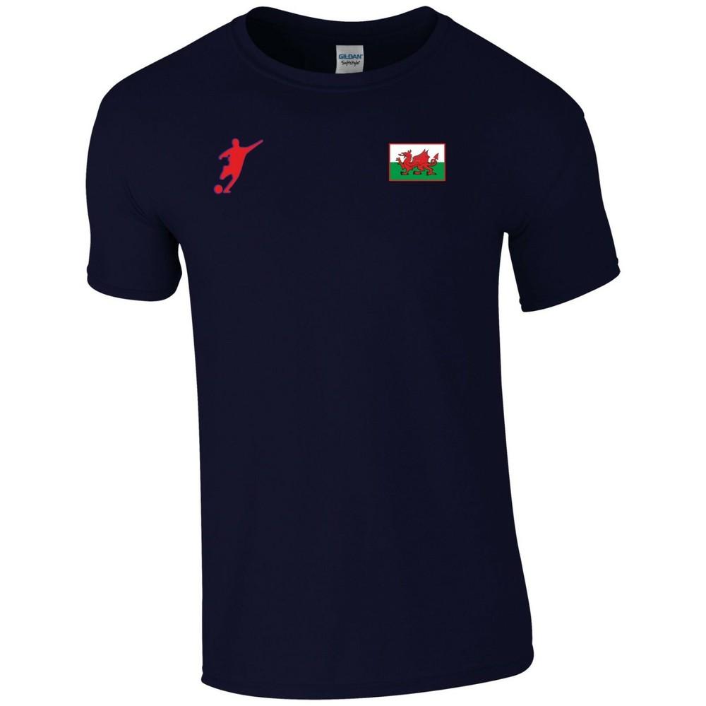 Wales Football T Shirt Welsh The Dragons Fans Funny Birthday Gift Unisex Tee Top