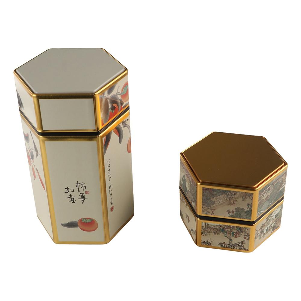 Container Hexagonal Tea Set Accessories Empty Tea Box Tea Pot Tea Storage Tank Tea Organizer