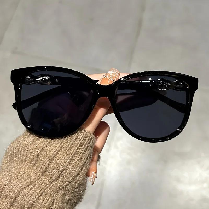 New Fashion Ladies Cat Eye Sunglasses Men'S Retro Full Frame Sunglasses Outdoor Driving Travel Uv400 Sunscreen Sunglasses