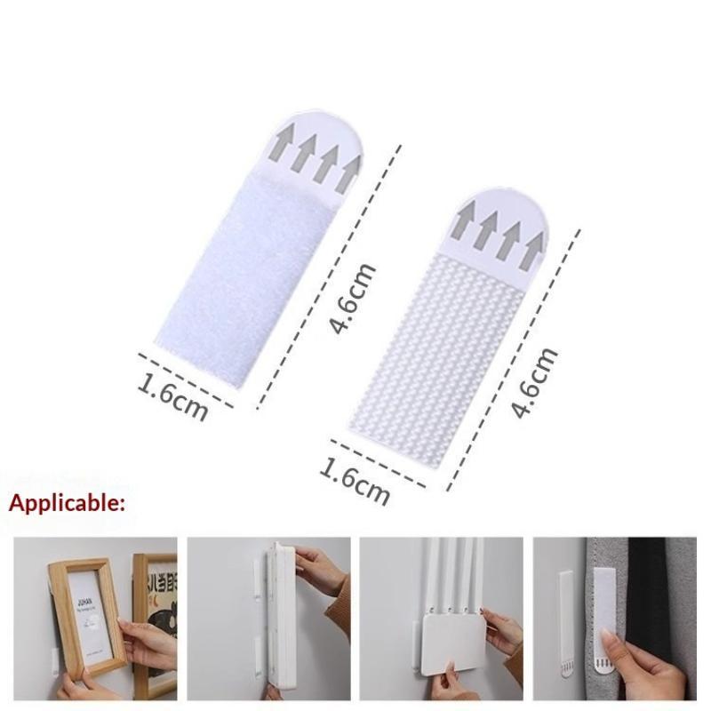 4/12pcs Tape Double Sided Strips Adhesive Hanging Mounting Picture Wall Stickers Sticky Removable Duty Heavy Pads Sticker Poster