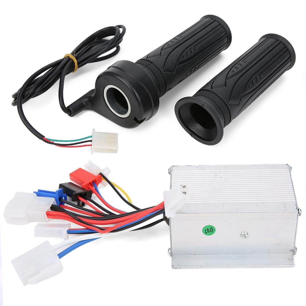 24 В 250 Вт Контроллер щетки Удлиненный кабель Большой палец Дроссельная ручка Руль электрического велосипеда