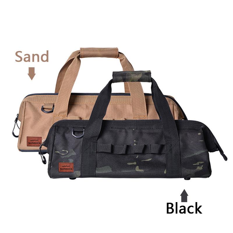 Сумка для инструментов для кемпинга, большая вместимость, широкая сумка для хранения инструментов, водонепроницаемая сумка для снаряжения, прочное дно