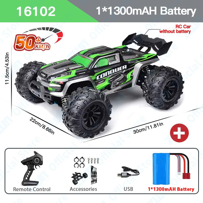 AAYB1 ZWN 1:16 70 км/ч или 50 км/ч 4WD RC автомобиль с дистанционным управлением LED автомобили высокоскоростной дрифт монстр-трак для детей против Wltoys 144001 игрушки