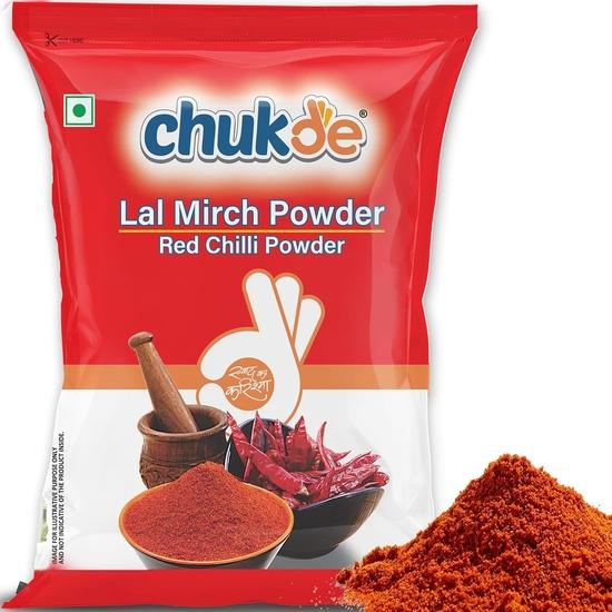 Chukde - Lal Mirch Powder (17.63 OZ) - Red Chilli Powder for Authentic Flavor - Essential Spice for Every Kitchen - 500 Gm
