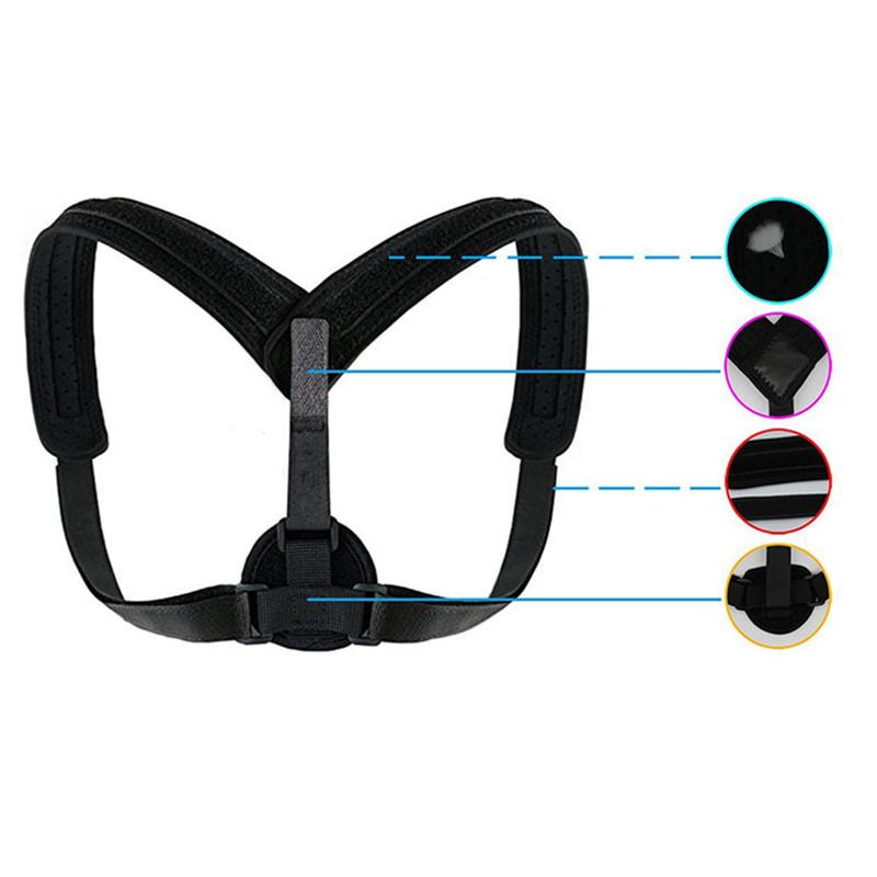 Корректор осанки верхней части спины, поддерживающий пояс для ключицы, пояс для коррекции спины, коррекция осанки, подтяжки для позвоночника, поддерживает здоровье