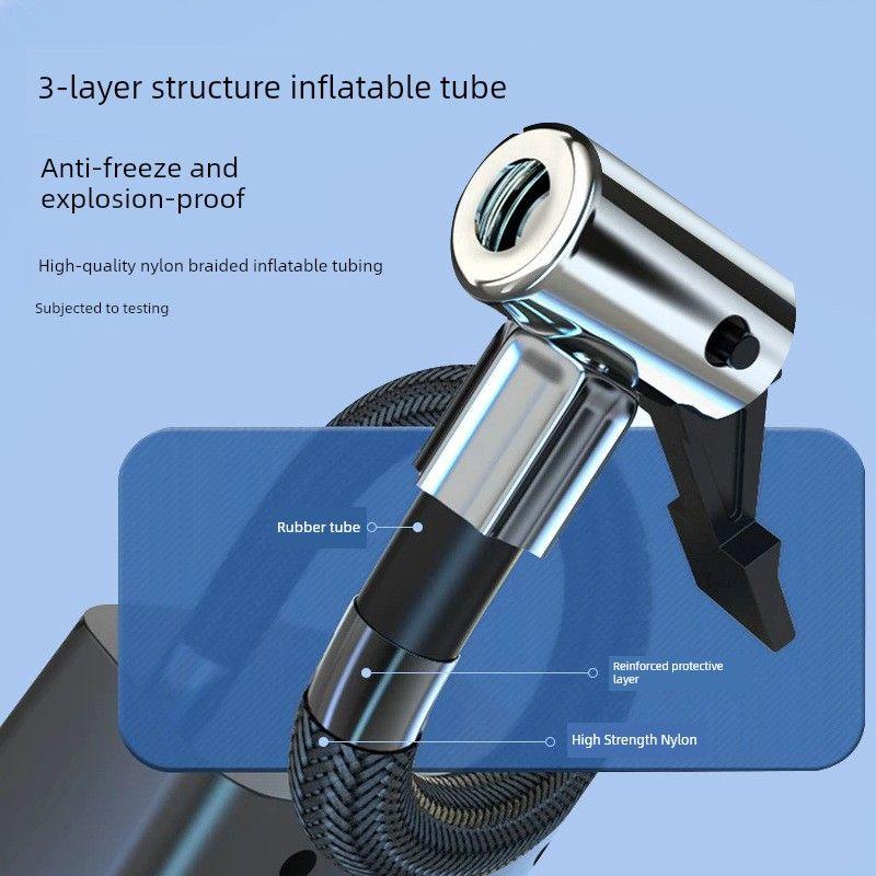 Car Air Pump Portable Electric Tire Inflator for Small Cars Multifunctional 12V Vehicle Air Pump