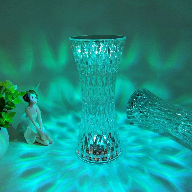 Crystal Lamp Small Waist Net Red Light Bedside Bedroom Led Small Night Lamp Gift Hot Sale Ambience