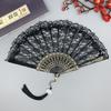 European Style, Retro Lace Lace, Women's Fan, Summer, Orchid Fan, Dance Performance, Photography Props, Folding Fan