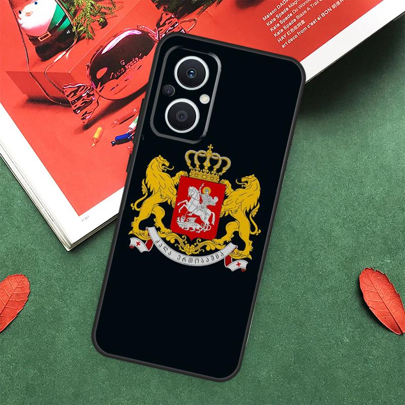 Чехол с флагом Грузии для OPPO Reno 10 11 12 13 14 Pro 11F 12F 13F 14F 7 8 Lite OPPO Find X9 X8 X5 Pro