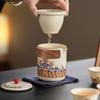 Китайский Ру Kiln Набор для кунг-фу Портативный Дорожный Наружный Бытовой Керамический Чайник Банка для чая Чашка Наборы для чая Кожаная сумка Новый