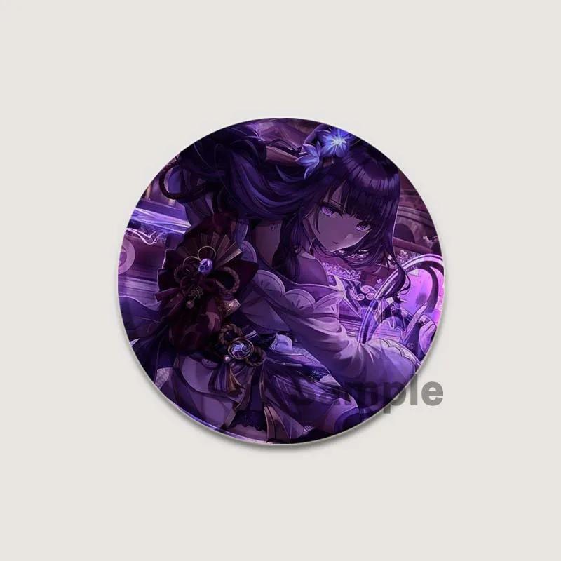 32/44/58mm Super Popular Game Anime Genshin Impact Badge Cartoon Style Brooches On Backpack Clothes Handmade Round Pins for Jewelry