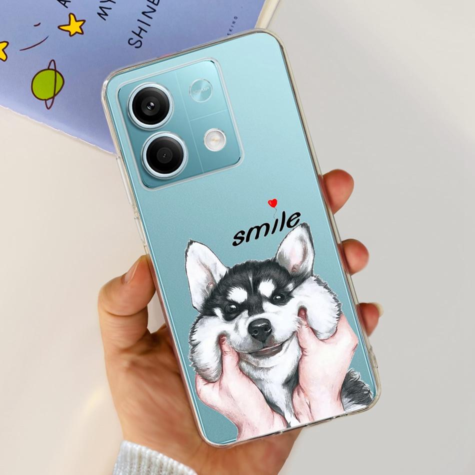 For Xiaomi Redmi Note 13 4G Case Redmi Note 13 Pro 4G Global Cute Soft Silicone TPU Slim Cover For Redmi Note13 13Pro 4G