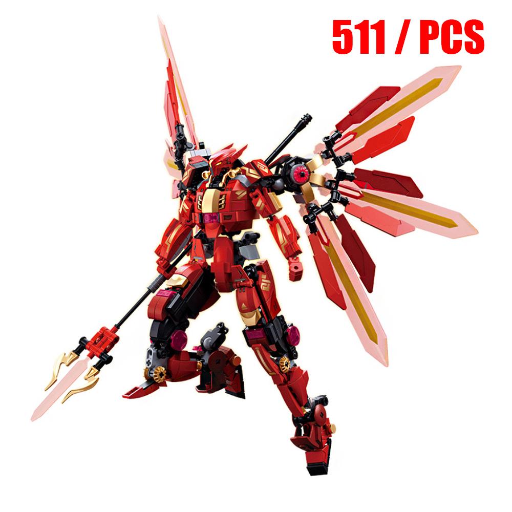 Sluban Pacific Rim Hunter Robot Mecha Warrior Building Blocks Saber Athena Bracer Phoenix Classic Movie Model Boyfriend Gift Set