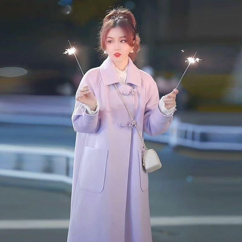 2025 Autumn/Winter Hepburn Petite Design Wool-Blend Duffle Coat