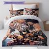 Anime Death Note Pattern Bedding Set Quilt Cover Pillowcase Home Decor Gift (1 * duvet cover + 2 * pillowcase, without core)
