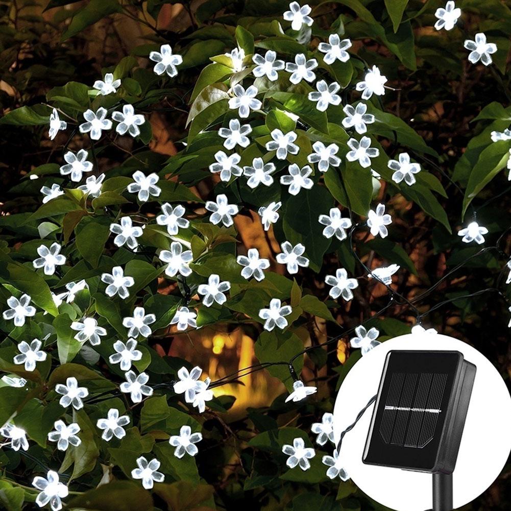 Водонепроницаемая светодиодная садовая гирлянда, на солнечной батарее. 7 м