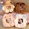 Кавайный плюшевый держатель для фотокарточек с щенком, рукава для фотокарточек K-pop айдолов, милая фоторамка с капибарой для девочек, друзей, модные подарки 2025