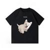Summer Clothes Funny Style Cartoon Puppy High Quality Comfort Cotton Short Sleeve Men's Clothing Loose and Versatile Womens Tops