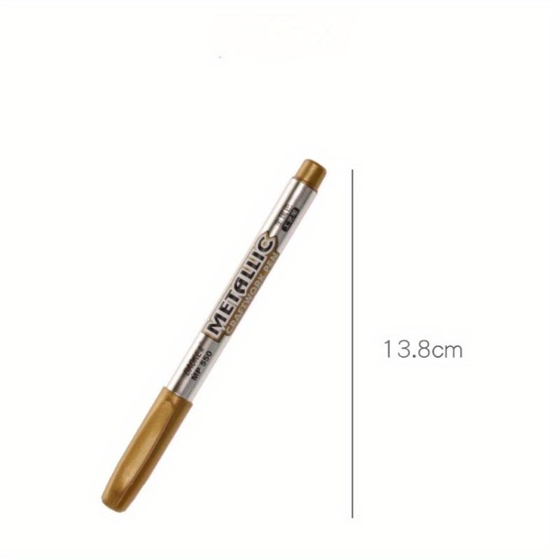 DIY Металлические водостойкие перманентные маркеры для рисования манги школьные офисные золотые и серебряные ручки