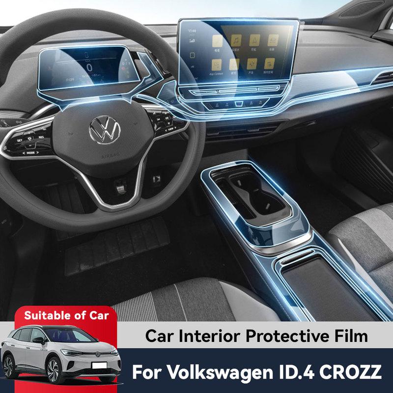 Auto Central Control Screen TPU Navigation Anti Scratch interior Protection Film GPS Navigation For VOLKSWAGEN ID.4 CROZZ 2024