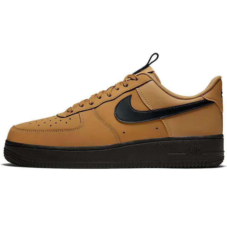 Nike Air Force 1 Low 'Wheat Black' (Unisex) Wheat / Midnight Navy / Black Skate Shoes BQ4326 700