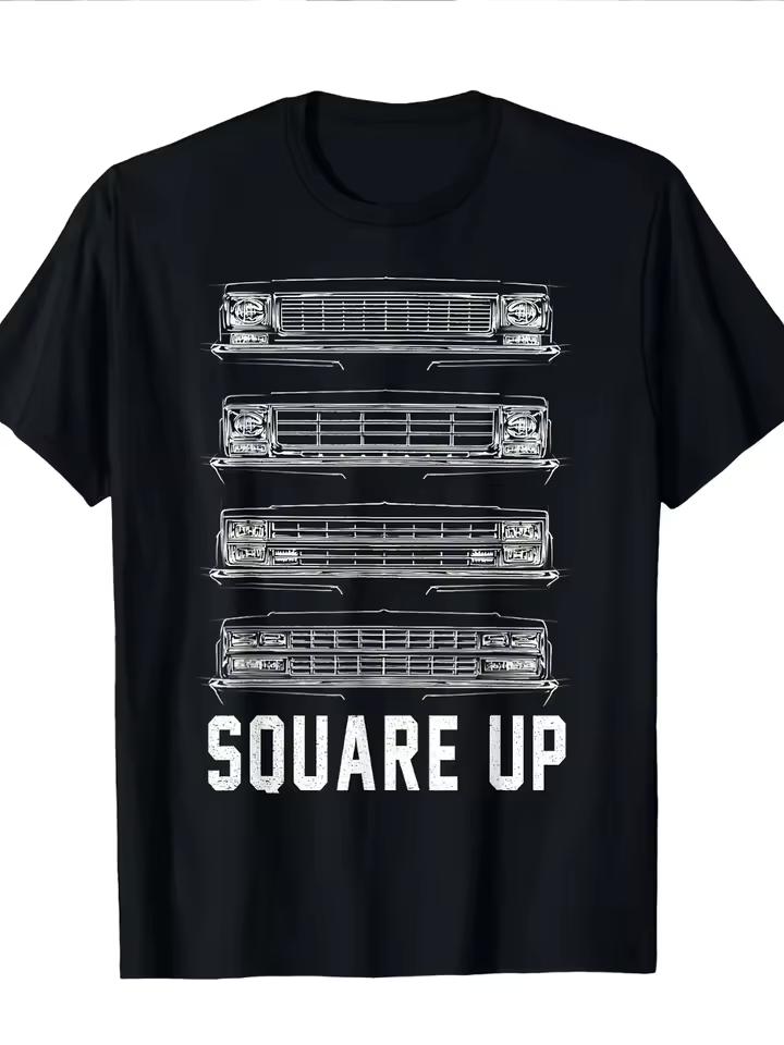 Top PickLocal Classic Car Grille T-and kids tshirt Retro Style Perfect for Car Enthusiasts Casual Attir Crew Neck Regular Fit