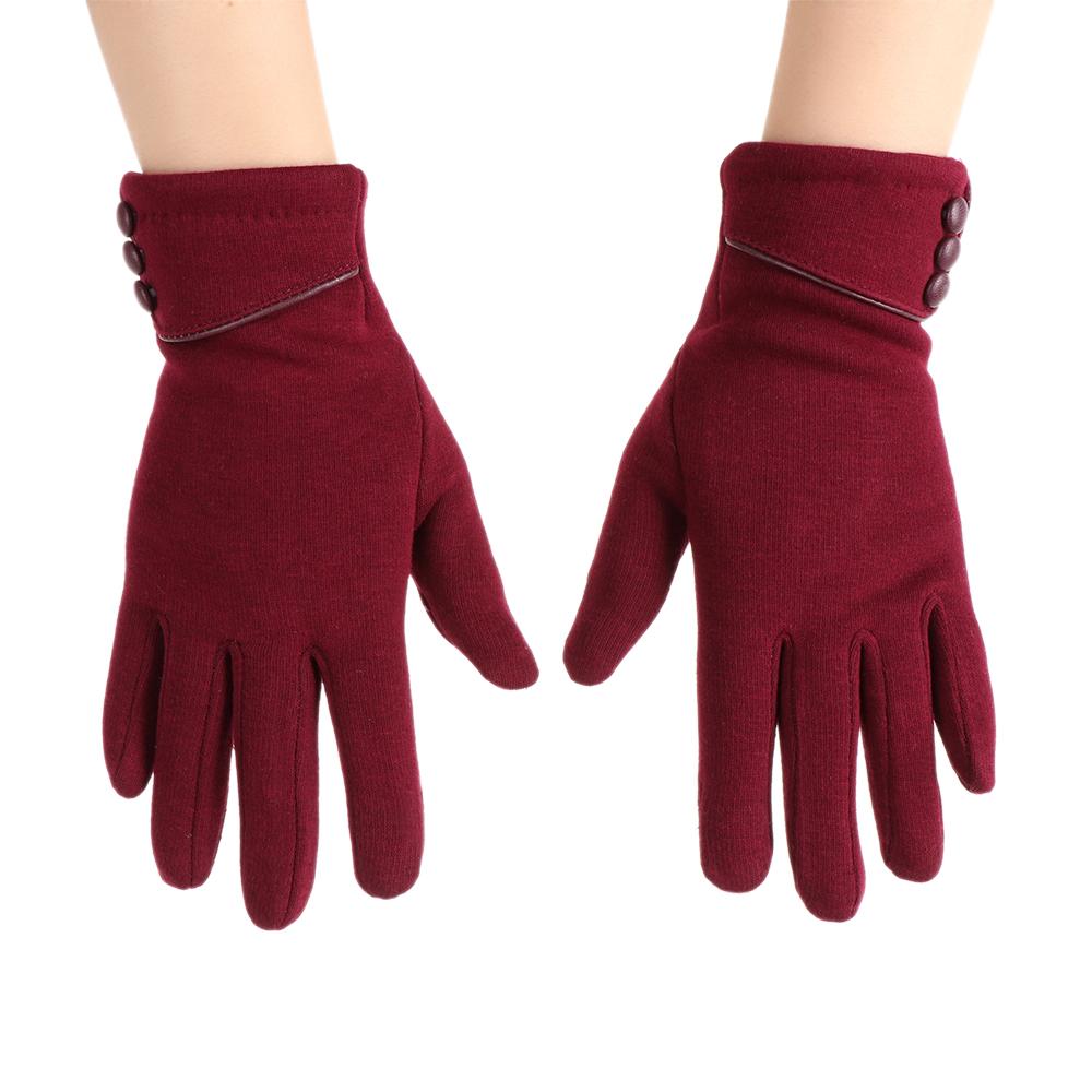 Women Thicken Windproof Skiing Gloves Driving Mittens Plus Velvet Touch Screen Gloves