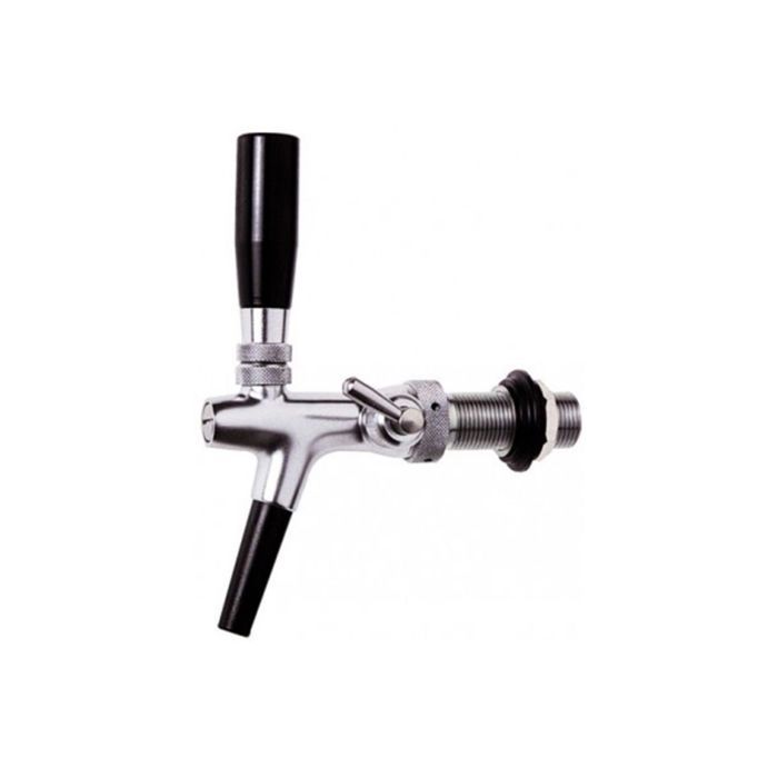 Robinet à bière chromé 10 mm, Kompensatorhahn autofermant 35 mm filetage