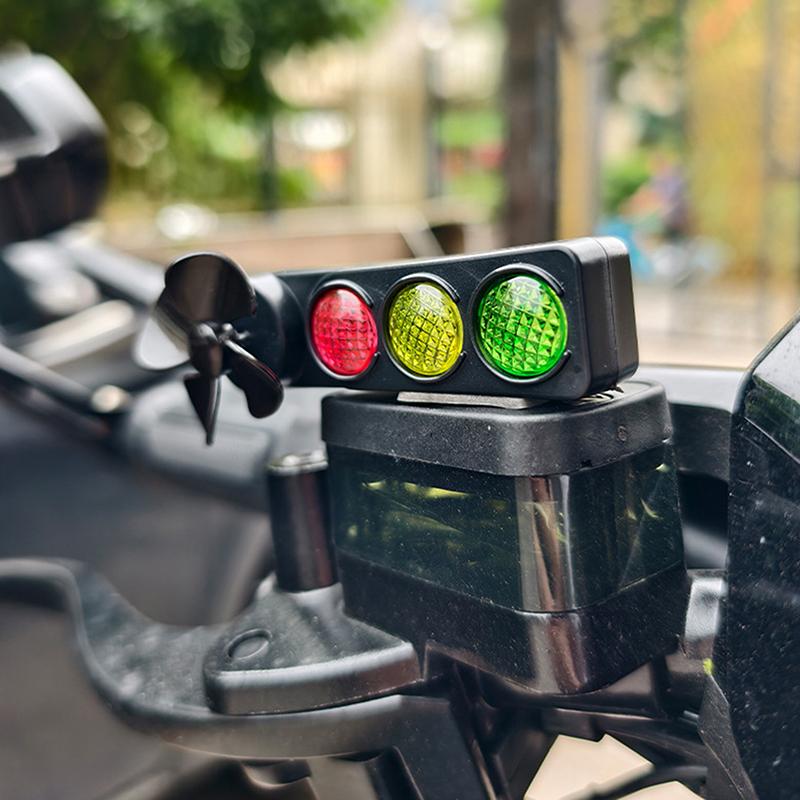 Креативный светодиодный велосипедный светофор в форме ветряка, предупреждающие огни, украшение, милый велосипедный орнамент, аксессуары для мотоцикла, подарок