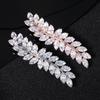 Exquisite Wheat Shape Zirconia Hair Clip Shining Rhinestone Gifts Side Clip Banquet Headpieces Party Banquet