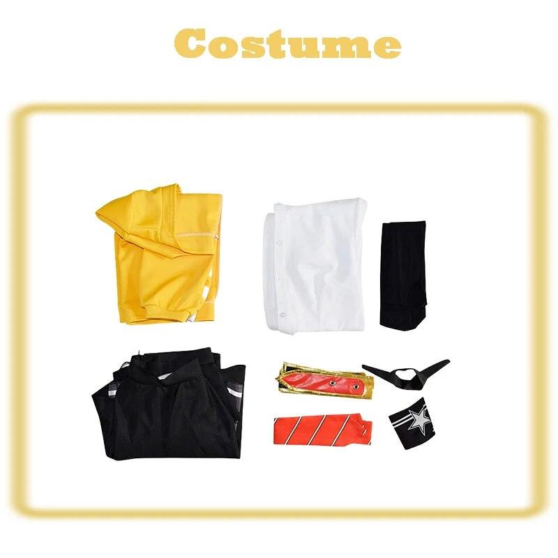 Project Sekai Косплей Костюм Tenma Saki Косплей Симпатичные наряды для девочек Саки Парик Аниме Хэллоуин Карнавальный костюм для вечеринки Униформа